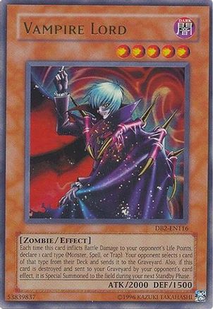 Vampire Lord [DB2-EN116] - Dark Beginning 2 Unlimited - Ultra Rare - Trinity Hobby