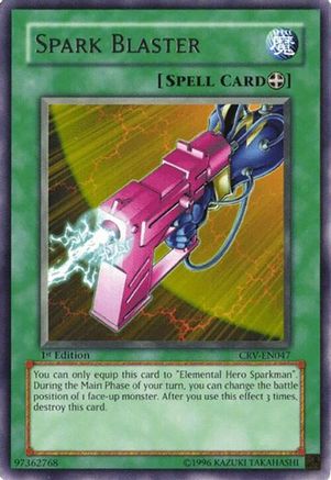 Spark Blaster [CRV-EN047] - Cybernetic Revolution 1st Edition - Rare - Trinity Hobby