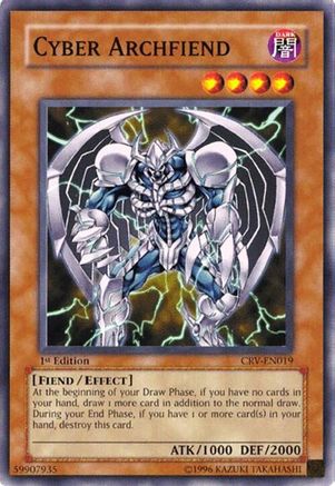 Cyber Archfiend [CRV-EN019] - Cybernetic Revolution 1st Edition - Common / Short Print - Trinity Hobby