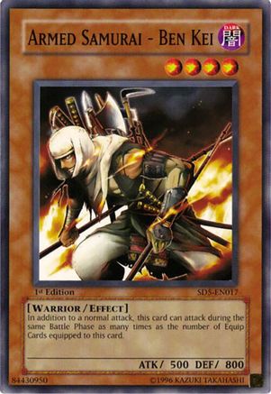 Armed Samurai - Ben Kei [SD5-EN017] - Structure Deck: Warrior's Triumph 1st Edition - Common / Short Print - Trinity Hobby