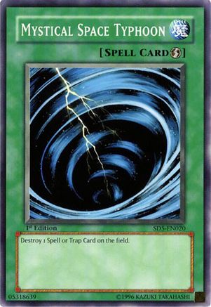 Mystical Space Typhoon [SD5-EN020] - Structure Deck: Warrior's Triumph 1st Edition - Common / Short Print - Trinity Hobby