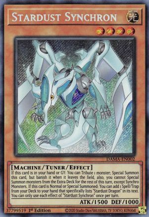 Stardust Synchron [DAMA-EN002] Secret Rare - Trinity Hobby