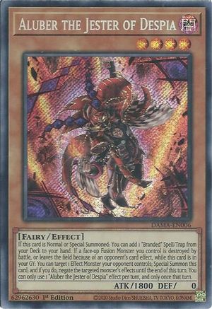 Aluber the Jester of Despia [DAMA-EN006] Secret Rare - Trinity Hobby