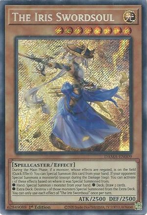 The Iris Swordsoul [DAMA-EN009] Secret Rare - Trinity Hobby