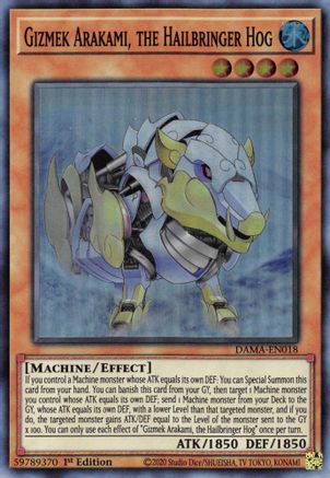 Gizmek Arakami, the Hailbringer Hog [DAMA-EN018] Super Rare - Trinity Hobby