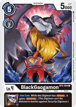 BlackGaogamon [BT5-064] [Battle of Omni] - Trinity Hobby