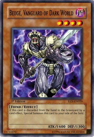 Beiige, Vanguard of Dark World [EEN-EN020] - Elemental Energy 1st Edition - Common / Short Print - Trinity Hobby