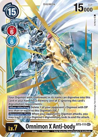Omnimon X Anti-body [BT5-111] [Battle of Omni] - Trinity Hobby