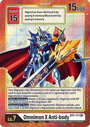 Omnimon X Anti-body [BT5-111] (Alternate Art) [Battle of Omni] - Trinity Hobby