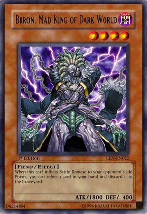 Brron, Mad King of Dark World [EEN-EN022] - Elemental Energy 1st Edition - Rare - Trinity Hobby