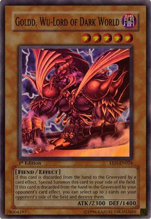 Goldd, Wu-Lord of Dark World [EEN-EN024] - Elemental Energy Unlimited - Super Rare - Trinity Hobby