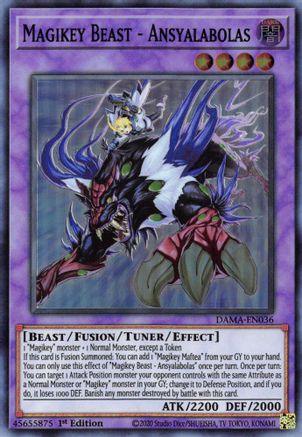 Magikey Beast - Ansyalabolas [DAMA-EN036] Super Rare - Trinity Hobby