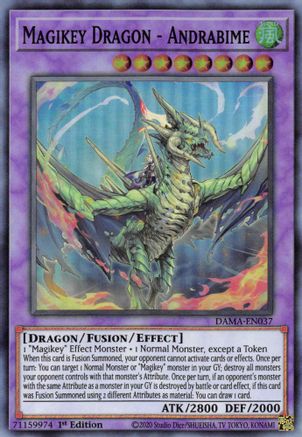 Magikey Dragon - Andrabime [DAMA-EN037] Super Rare - Trinity Hobby