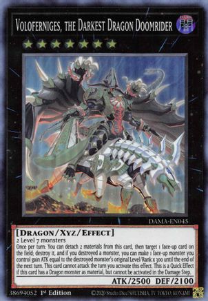 Voloferniges, the Darkest Dragon Doomrider [DAMA-EN045] Super Rare - Trinity Hobby