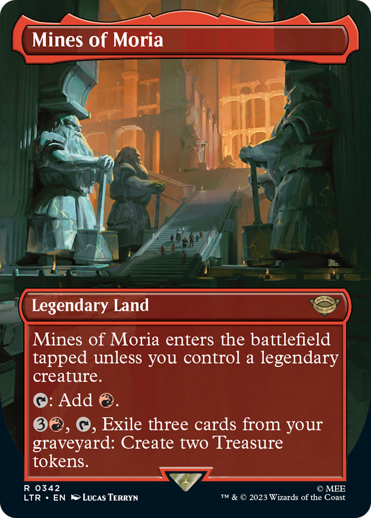 Mines of Moria (Borderless Alternate Art) (342) [The Lord of the Rings: Tales of Middle-Earth] - Trinity Hobby