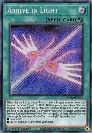 Arrive in Light [DAMA-EN050] Secret Rare - Trinity Hobby