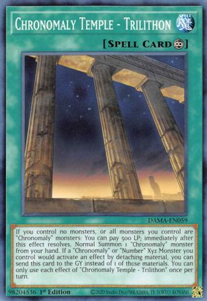 Chronomaly Temple - Trilithon [DAMA-EN059] Common - Trinity Hobby
