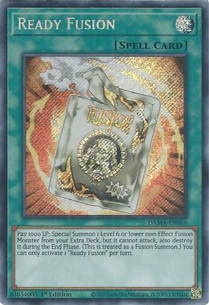 Ready Fusion [DAMA-EN066] Secret Rare - Trinity Hobby