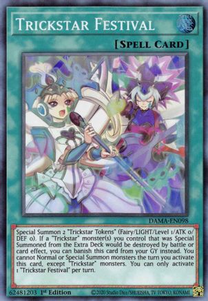 Trickstar Festival [DAMA-EN098] Super Rare - Trinity Hobby