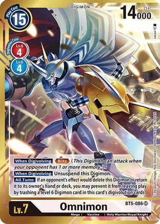 Omnimon [BT5-086] (Alternate Art - Sasasi) [Battle of Omni] - Trinity Hobby