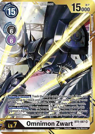 Omnimon Zwart [BT5-087] (Alternate Art - Kenji Watanabe) [Battle of Omni] - Trinity Hobby