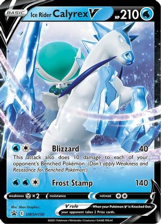 Ice Rider Calyrex V (SWSH130) [Sword & Shield: Black Star Promos] - Trinity Hobby