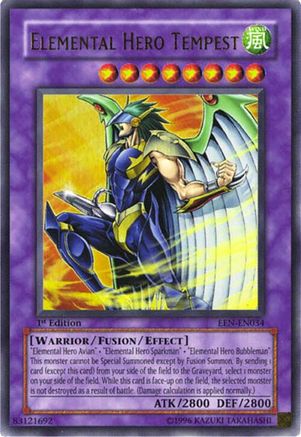 Elemental Hero Tempest [EEN-EN034] Ultra Rare - Trinity Hobby