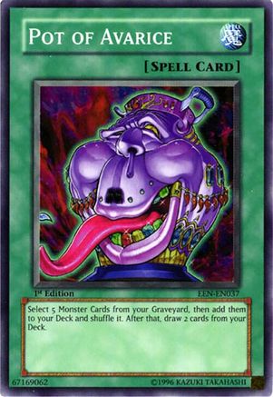 Pot of Avarice [EEN-EN037] Super Rare - Trinity Hobby