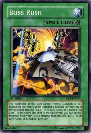 Boss Rush [EEN-EN047] - Elemental Energy 1st Edition - Common / Short Print - Trinity Hobby