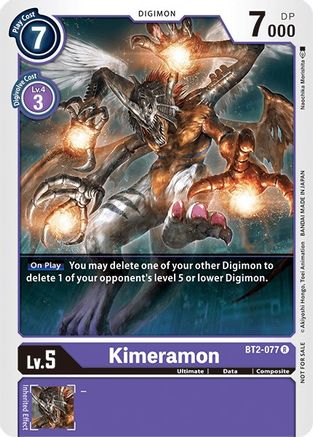 Kimeramon [BT2-077] (Battle of Omni Pre-Release) [Release Special Booster Promos] - Trinity Hobby