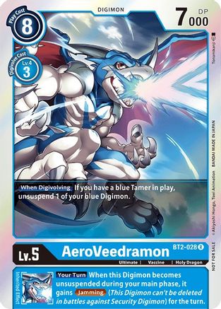 AeroVeedramon [BT2-028] (Battle of Omni Pre-Release) [Release Special Booster Promos] - Trinity Hobby