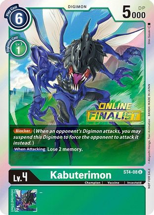 Kabuterimon [ST4-08] (Online Finalist) [Starter Deck: Giga Green Promos] - Trinity Hobby
