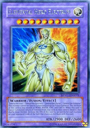 Elemental Hero Electrum (Redemption Replacement) [MDP2-EN001K] Rare - Trinity Hobby
