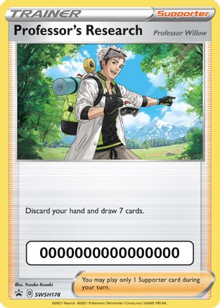 Professor's Research (SWSH178) (Pokemon Go Code) [Sword & Shield: Black Star Promos] - Trinity Hobby