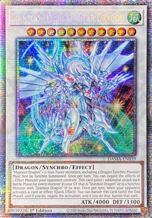 Shooting Majestic Star Dragon [DAMA-EN039] Starlight Rare - Trinity Hobby