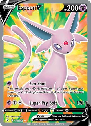 Espeon V (179/203) [Sword & Shield: Evolving Skies] - Trinity Hobby