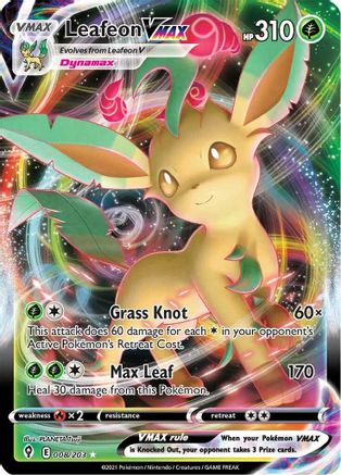 Leafeon VMAX (008/203) [Sword & Shield: Evolving Skies] - Trinity Hobby