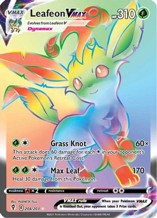 Leafeon VMAX (204/203) [Sword & Shield: Evolving Skies] - Trinity Hobby