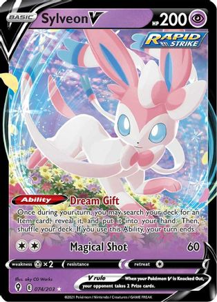 Sylveon V (074/203) [Sword & Shield: Evolving Skies] - Trinity Hobby