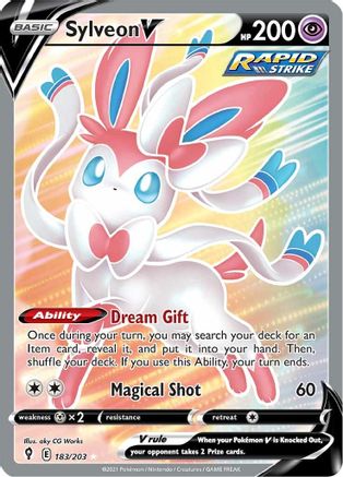 Sylveon V (183/203) [Sword & Shield: Evolving Skies] - Trinity Hobby