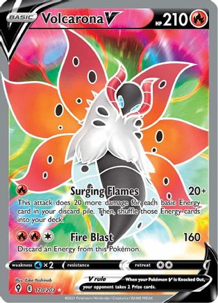 Volcarona V (170/203) [Sword & Shield: Evolving Skies] - Trinity Hobby