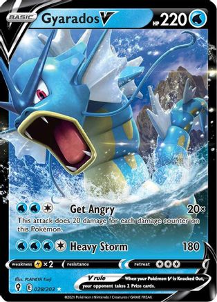 Gyarados V (028/203) [Sword & Shield: Evolving Skies] - Trinity Hobby