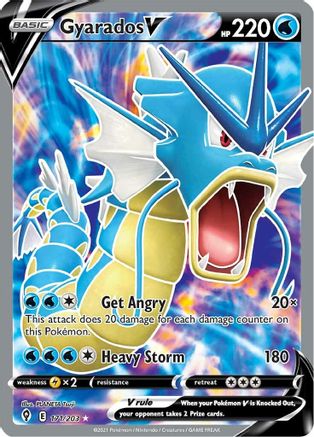 Gyarados V (171/203) [Sword & Shield: Evolving Skies] - Trinity Hobby