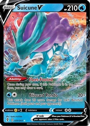 Suicune V (031/203) [Sword & Shield: Evolving Skies] - Trinity Hobby
