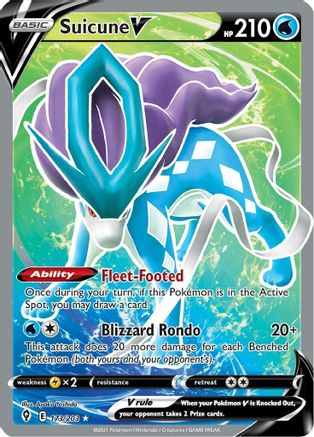 Suicune V (173/203) [Sword & Shield: Evolving Skies] - Trinity Hobby