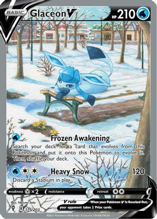 Glaceon V (175/203) [Sword & Shield: Evolving Skies] - Trinity Hobby
