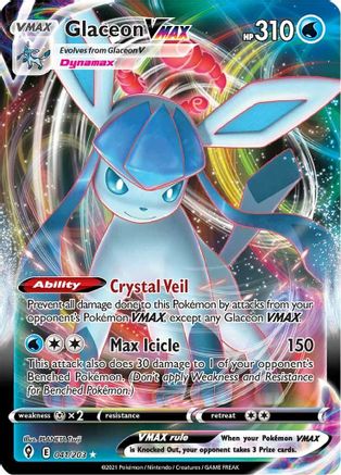 Glaceon VMAX (041/203) [Sword & Shield: Evolving Skies] - Trinity Hobby