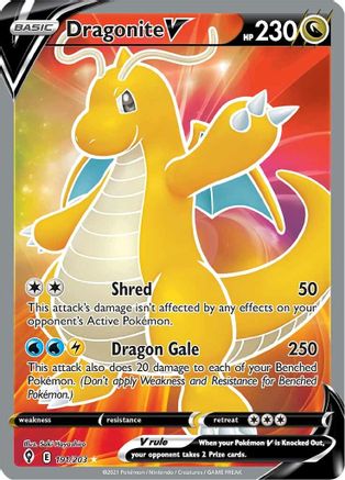 Dragonite V (191/203) [Sword & Shield: Evolving Skies] - Trinity Hobby