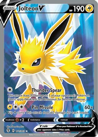 Jolteon V (177/203) [Sword & Shield: Evolving Skies] - Trinity Hobby