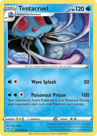 Tentacruel (027/203) [Sword & Shield: Evolving Skies] - Trinity Hobby